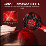 Peine Eléctrico de Masaje Capilar con Luz Roja. (Tratamiento Capilar)