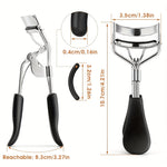 Set de rizador de pestañas de 7/15 piezas con almohadillas de repuesto.